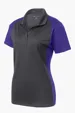 Sport-Tek Women's Colorblock Micropique Sport-Wick Polo — view 6