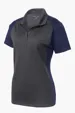 Sport-Tek Women's Colorblock Micropique Sport-Wick Polo — view 7
