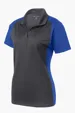 Sport-Tek Women's Colorblock Micropique Sport-Wick Polo — view 9