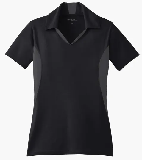 Sport-Tek Women's Side Blocked Micropique Sport-Wick Polo — view 3