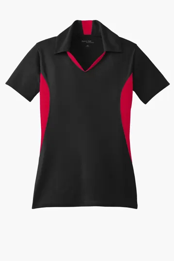 Sport-Tek Women's Side Blocked Micropique Sport-Wick Polo — view 6