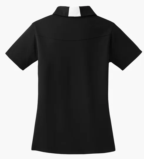 Sport-Tek Women's Side Blocked Micropique Sport-Wick Polo — view 19