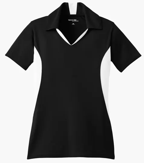 Sport-Tek Women's Side Blocked Micropique Sport-Wick Polo — view 11