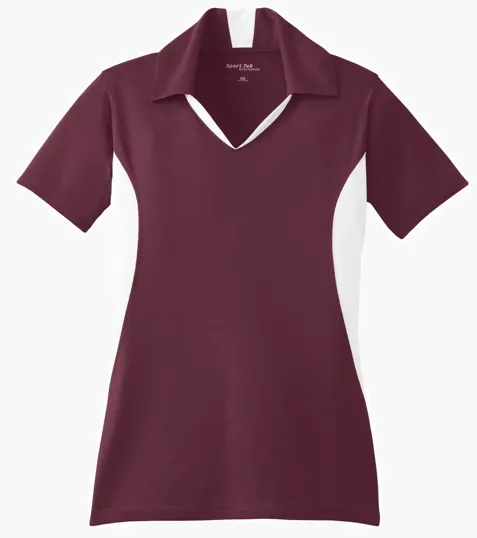 Sport-Tek Women's Side Blocked Micropique Sport-Wick Polo — view 13