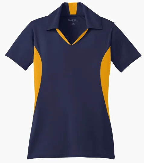 Sport-Tek Women's Side Blocked Micropique Sport-Wick Polo — view 15