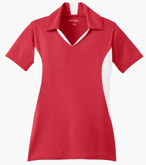 Sport-Tek Women's Side Blocked Micropique Sport-Wick Polo — view 17