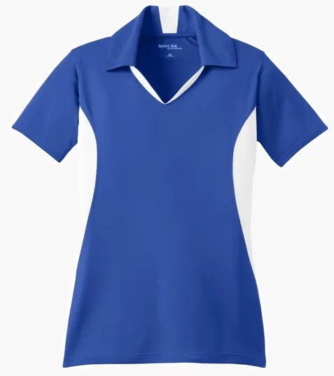 Sport-Tek Women's Side Blocked Micropique Sport-Wick Polo — view 18