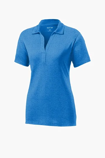 Sport-Tek Women's Heather Contender Polo — view 2