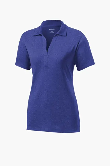 Sport-Tek Women's Heather Contender Polo — view 3