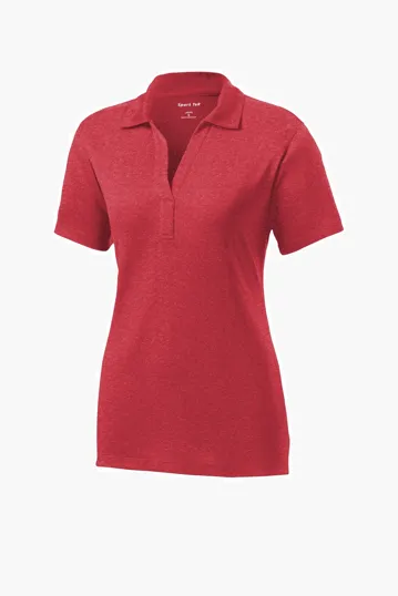 Sport-Tek Women's Heather Contender Polo — view 8