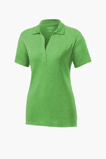 Sport-Tek Women's Heather Contender Polo — view 10