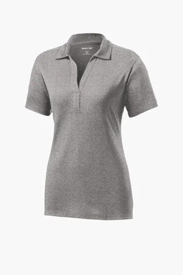 Sport-Tek Women's Heather Contender Polo — view 12