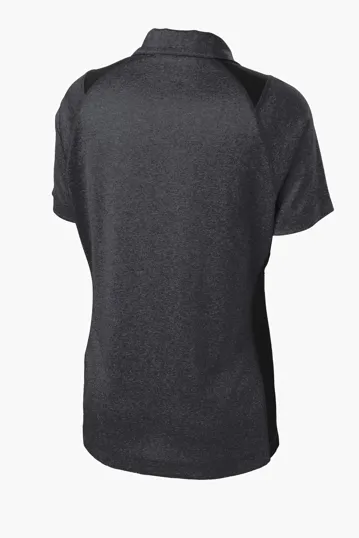 Sport-Tek Women's Heather Colorblock Contender Polo — view 10