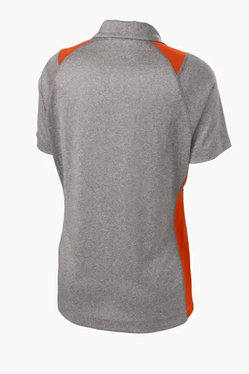 Sport-Tek Women's Heather Colorblock Contender Polo — view 12