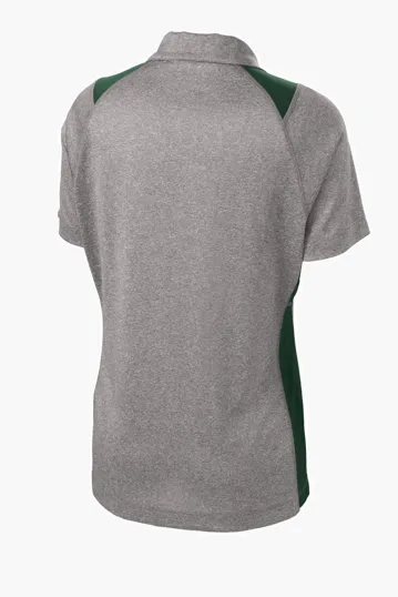 Sport-Tek Women's Heather Colorblock Contender Polo — view 13