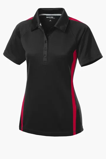 Sport-Tek Women's PosiCharge Micro-Mesh Colorblock Polo — view 2