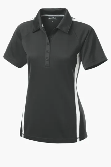 Sport-Tek Women's PosiCharge Micro-Mesh Colorblock Polo — view 4