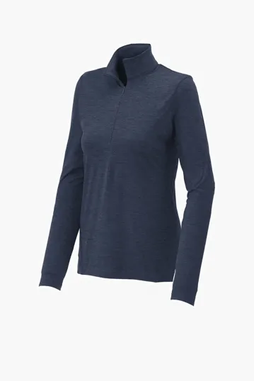 Sport-Tek Women's Exchange 1.5 Long Sleeve 1/2-Zip — view 2