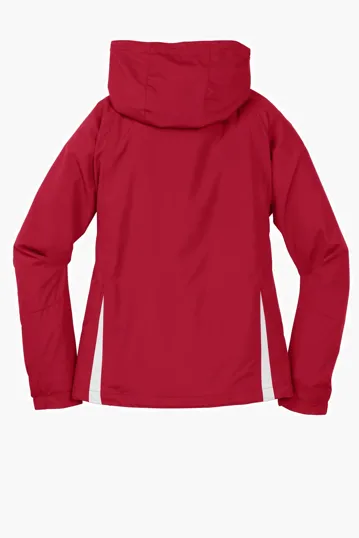 Sport-Tek Women's Colorblock Hooded Raglan Jacket — view 16