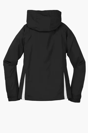 Sport-Tek Women's Colorblock Hooded Raglan Jacket — view 10