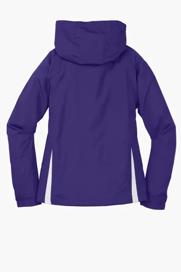 Sport-Tek Women's Colorblock Hooded Raglan Jacket — view 14