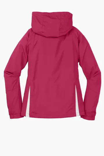 Sport-Tek Women's Colorblock Hooded Raglan Jacket — view 13