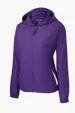 Sport-Tek Women's Colorblock Hooded Raglan Jacket — view 6