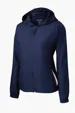 Sport-Tek Women's Colorblock Hooded Raglan Jacket — view 7