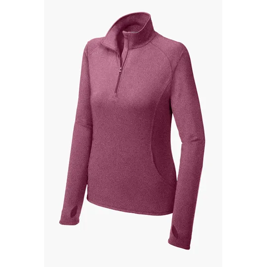 Sport-Tek Women's Sport-Wick Stretch 1/4-Zip Pullover — view 30