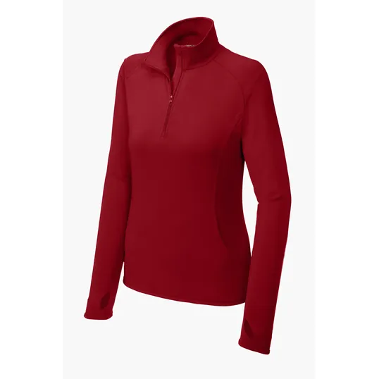 Sport-Tek Women's Sport-Wick Stretch 1/4-Zip Pullover — view 29