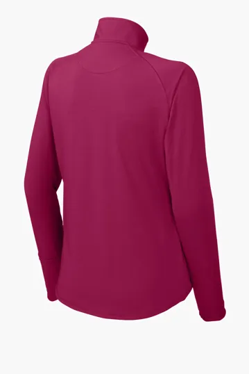 Sport-Tek Women's Sport-Wick Stretch 1/4-Zip Pullover — view 24
