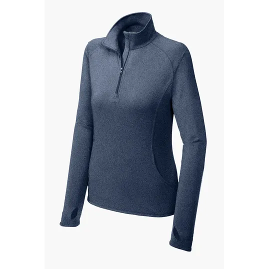 Sport-Tek Women's Sport-Wick Stretch 1/4-Zip Pullover — view 11