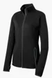 Sport-Tek Women's Sport-Wick Stretch Contrast Full-Zip Jacket — view 2
