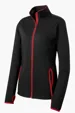 Sport-Tek Women's Sport-Wick Stretch Contrast Full-Zip Jacket — view 3