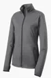 Sport-Tek Women's Sport-Wick Stretch Contrast Full-Zip Jacket — view 5