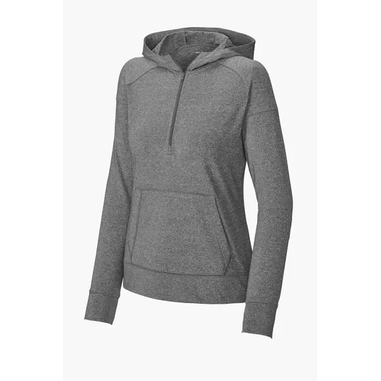 Sport-Tek Women's Sport-Wick Stretch 1/2-Zip Hoodie — view 4