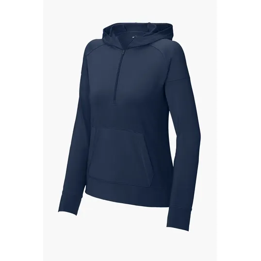 Sport-Tek Women's Sport-Wick Stretch 1/2-Zip Hoodie — view 5