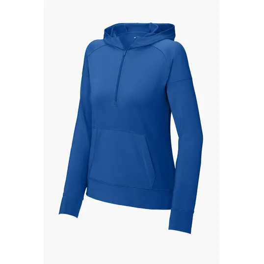 Sport-Tek Women's Sport-Wick Stretch 1/2-Zip Hoodie — view 6