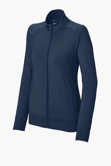 Sport-Tek Women's Sport-Wick Stretch Full-Zip Cadet Jacket — view 4