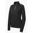 Sport-Tek Women's Sport-Wick Textured 1/4-Zip Pullover — view 2