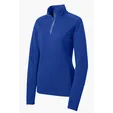 Sport-Tek Women's Sport-Wick Textured 1/4-Zip Pullover — view 7