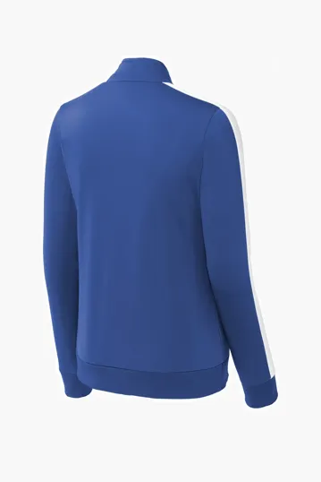 Sport-Tek Women's Tricot Sleeve Stripe Track Jacket — view 9