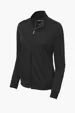 Sport-Tek Women's Tricot Sleeve Stripe Track Jacket — view 2