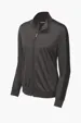 Sport-Tek Women's Tricot Sleeve Stripe Track Jacket — view 10