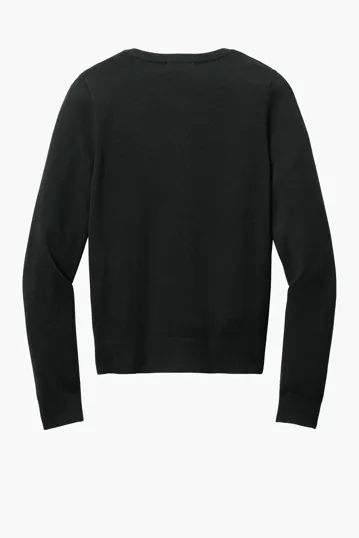 Port Authority Women's Easy Care Crewneck Cardigan Sweater — view 6