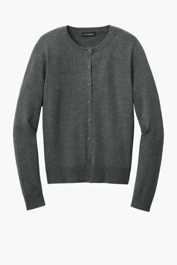 Port Authority Women's Easy Care Crewneck Cardigan Sweater — view 2