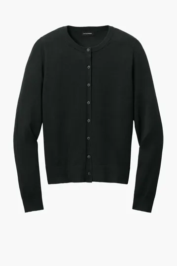 Port Authority Women's Easy Care Crewneck Cardigan Sweater — view 3