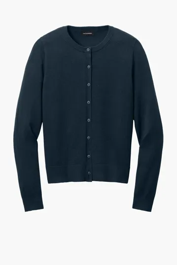 Port Authority Women's Easy Care Crewneck Cardigan Sweater — view 4