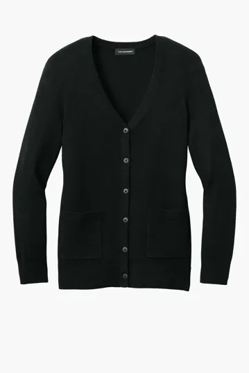 Port Authority Women's Easy Care Button-Up Cardigan Sweater — view 3