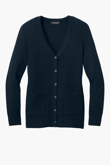 Port Authority Women's Easy Care Button-Up Cardigan Sweater — view 4